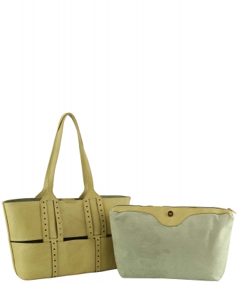 Winter Long Handle Tote Bag Set D-0754 LIME